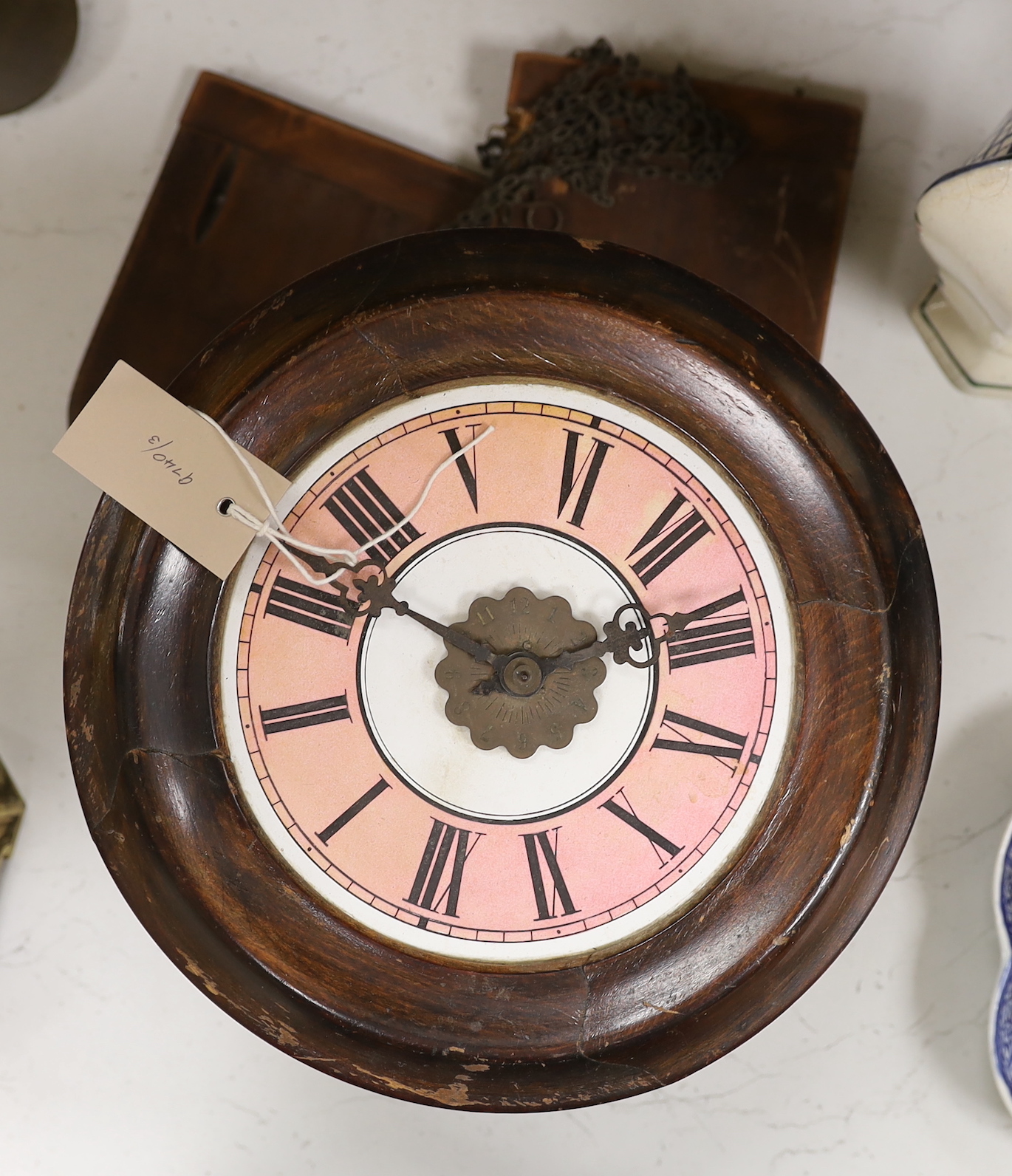 A Victorian wall clock